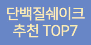 단백질쉐이크_추천_TOP_7